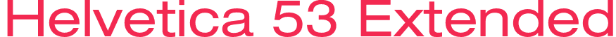 Helvetica 53 Extended